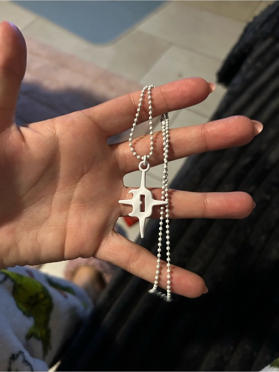 Dolls Kill Jewelry - Dolls Kill White Cross Spike Pendant Necklace